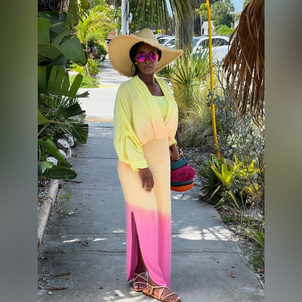 Sunset Dip Dye Dress S/W/F